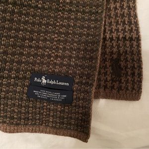 Polo Ralph Lauren Knit Scarf Reversible 100% wool